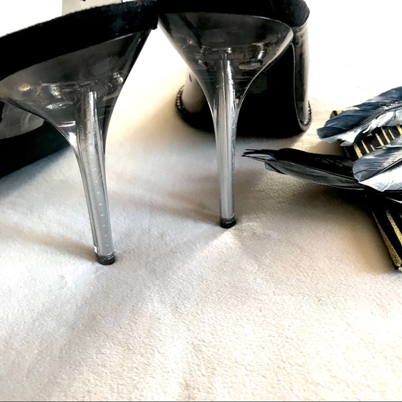 ✨New! Transparent Lucite Slip On Heels - Picture 5 of 8